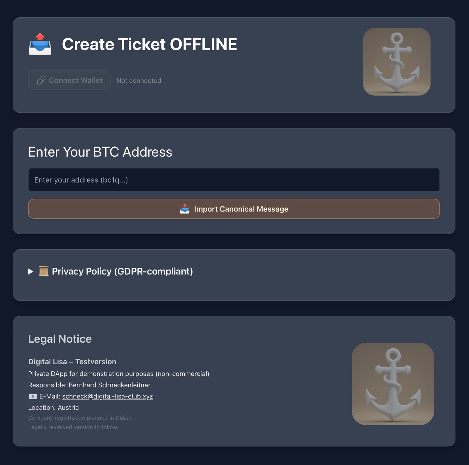 Create Ticket OFFLINE Screenshot 2